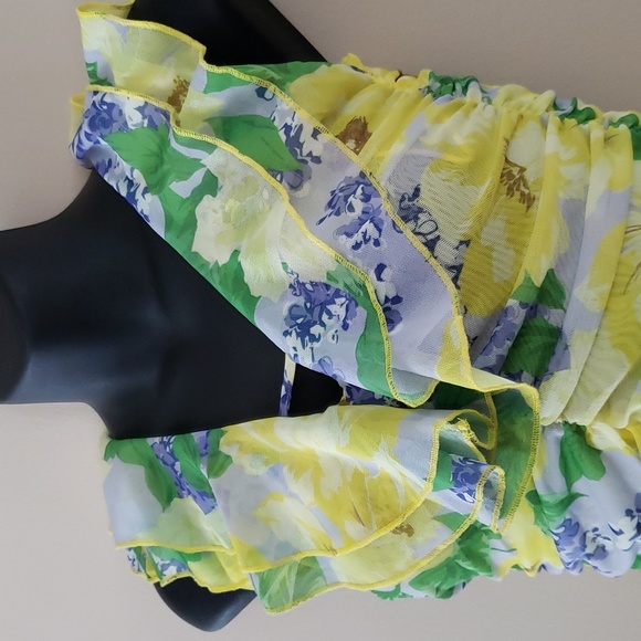 ZARA Tulle floral mini dress - Picture 3 of 9